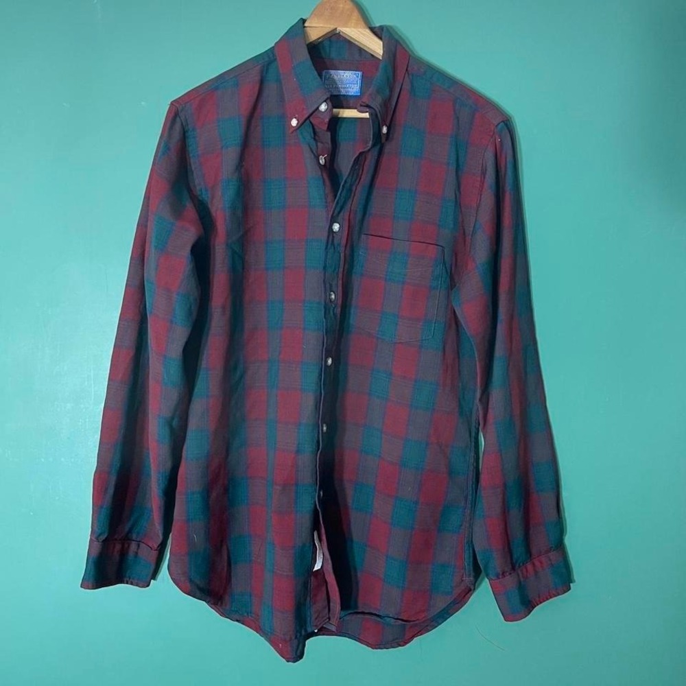 Vintage 90s authentic‎ Lindsay Tartan button down shirt